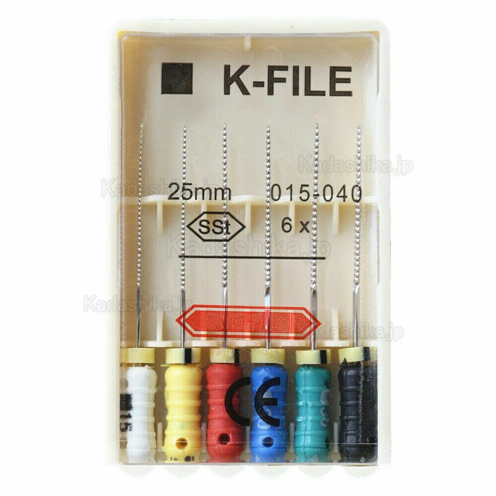 歯科手用エンドファイル Kファイル 21mm/25mm/28mm/31mm 長さ